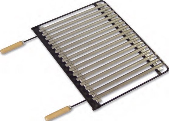 Parrilla Barbacoa Inox. 62x41 cm